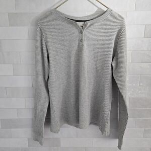 Smartwool Gray Long Sleeve Henley Top